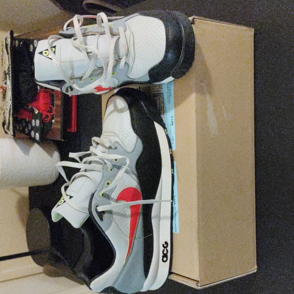 Nike ACG Gray and Red Athletic Shoes